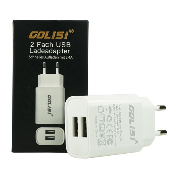 Golisi Steckdosenadapter 2 x USB