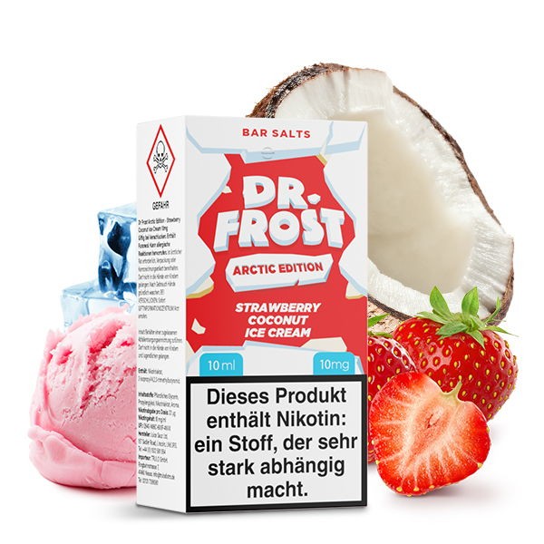 Dr. Frost Arctic Edition Strawberry Coconut Ice Cream NicSalt Liquid 10 mg/ml Geschmack