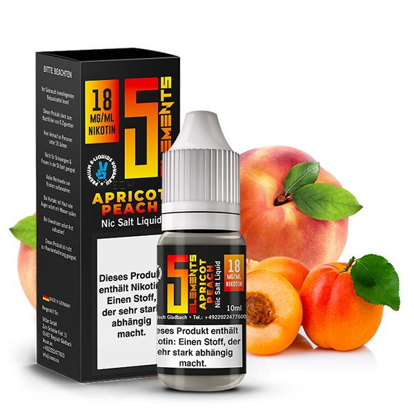 Apricot Peach Nikotinsalz Liquid 5 Elements