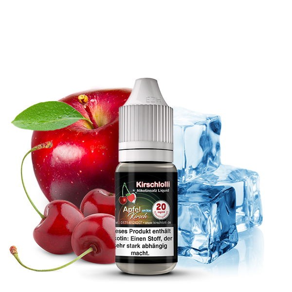 Apfel Kirsch on Ice Nikotinsalz Liquid Kirschlolli 20 mg/ml