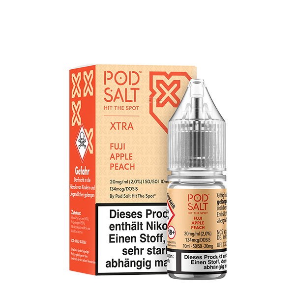 Fuji Apple Peach Nikotinsalz Liquid Pod Salt Xtra