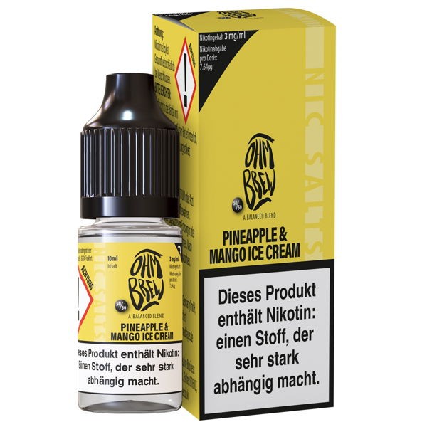 Pineapple Mango Ice Cream Nikotinsalz Liquid Ohm Brew