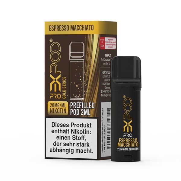 Espresso Macchiato Gold Series Prefilled Pod ExPod Pro