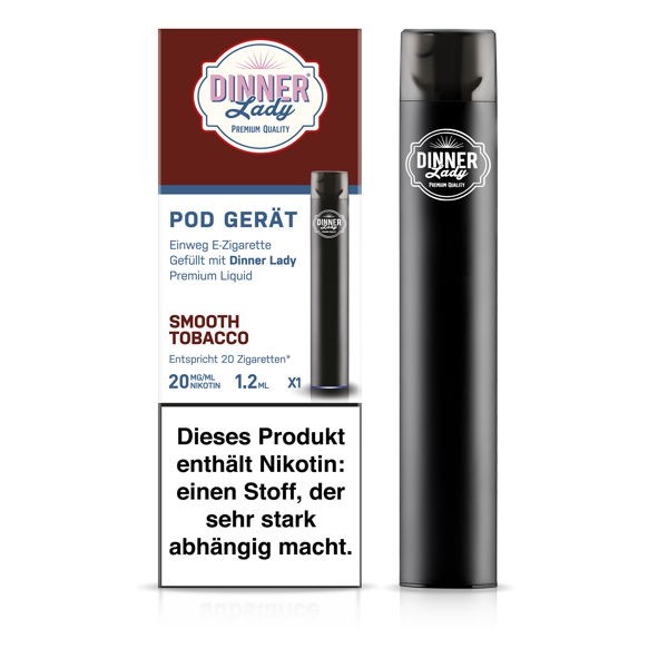 Dinner Lady Disposable Pod Device - Smooth Tobacco