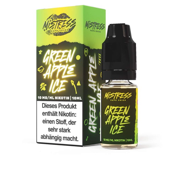 Green Apple Ice Nikotinsalz Liquid Mistress Vape Juice