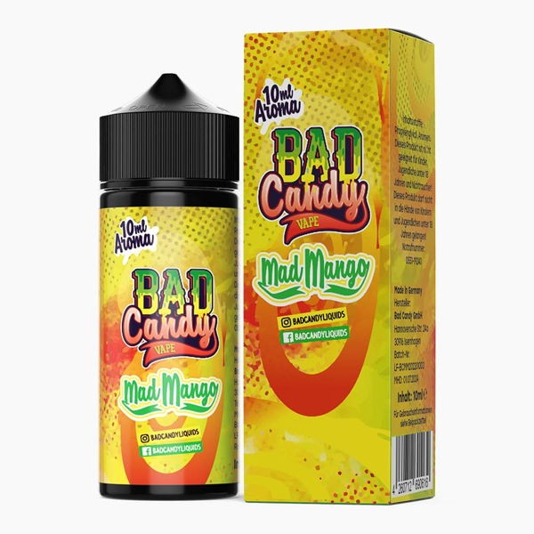Mad Mango Longfill Aroma Bad Candy Flasche Verpackung
