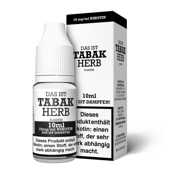 Das ist Dampfen! Tabak Herb Liquid 18 mg/ml