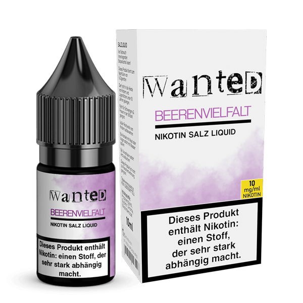 Beerenvielfalt Nikotinsalz Liquid Wanted 10 mg/ml
