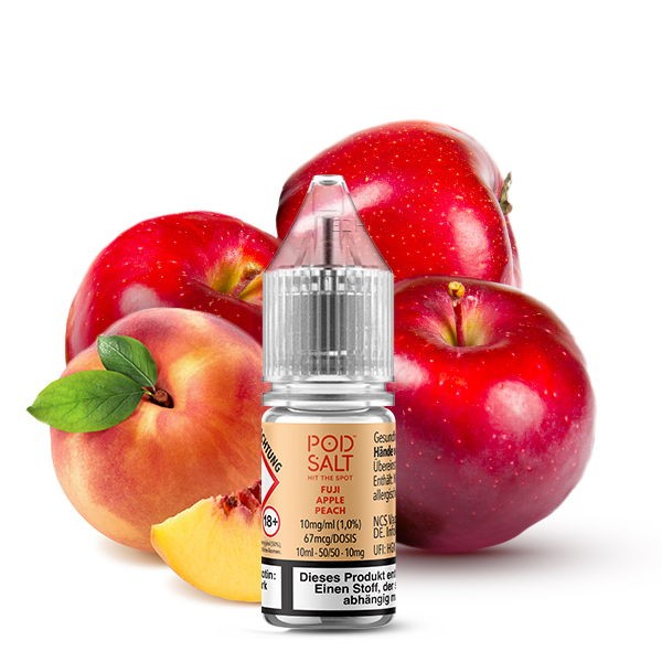 Fuji Apple Peach Nikotinsalz Liquid Pod Salt Xtra Geschmack
