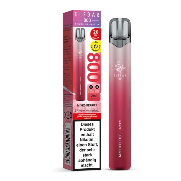 Elf Bar 800 Vape Einweg E-Zigarette Mixed Berries Verpackung