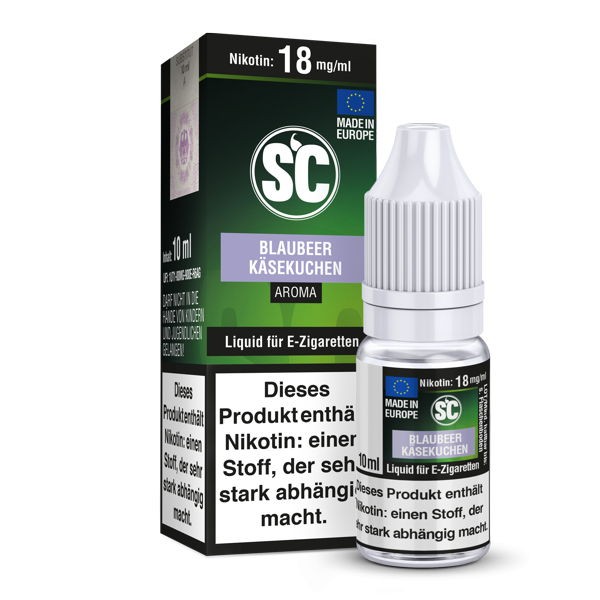 Blaubeere Käsekuchen SC Liquid Beispielbild 18 mg/ml