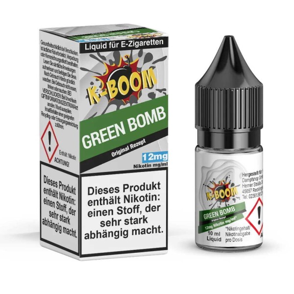 Green Bomb Liquid K-Boom 12mg/ml