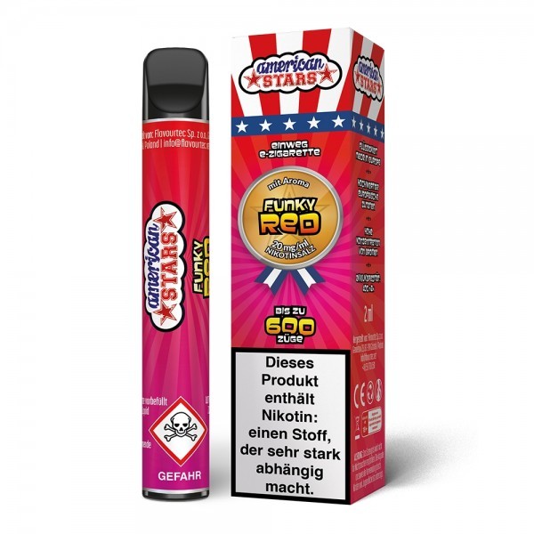 American Stars Einweg E-Zigarette Funky Red