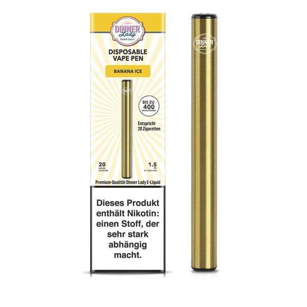 Dinner Lady Disposable Vape Pen Banana Ice