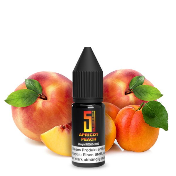 Apricot Peach Nikotinsalz Liquid 5 Elements Beispiel Geschmack 20mg/ml