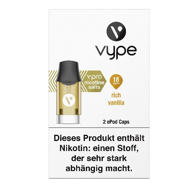 Vype ePod Rich Vanilla Caps 18mg Nikotinsalz