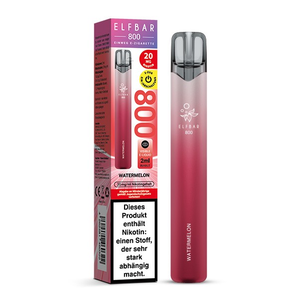 Elf Bar 800 Vape Einweg E-Zigarette Watermelon Verpackung