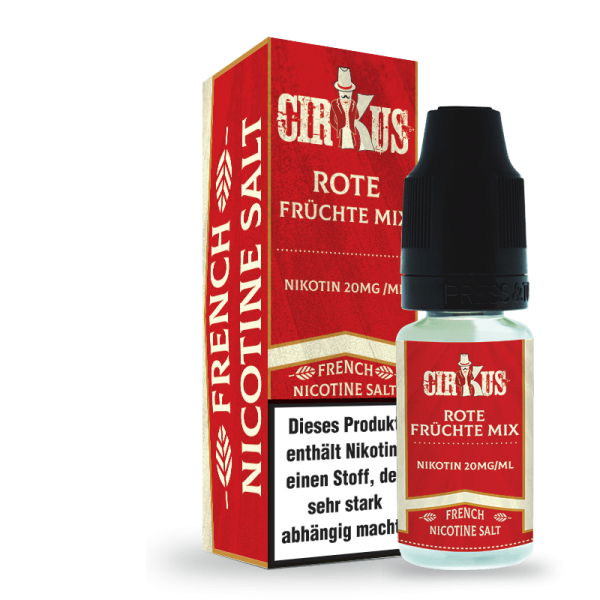 Rote Früchte Mix Nikotinsalz Liquid Authentic CirKus