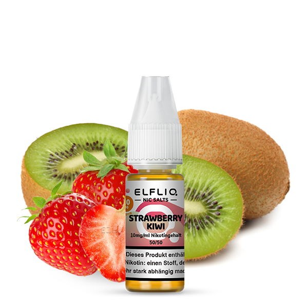 Strawberry Kiwi Nikotinsalz Liquid Elfliq by Elfbar 10 mg/ml Geschmack