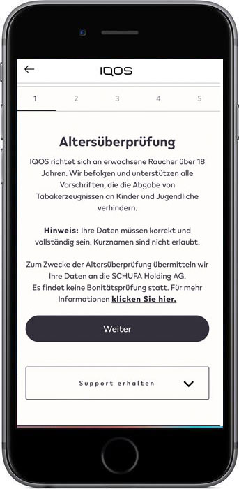 Iqos Registrierung