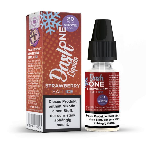 Strawberry Ice Nikotinsalz Liquid Dash One 10 oder 20 mg/ml Nikotin