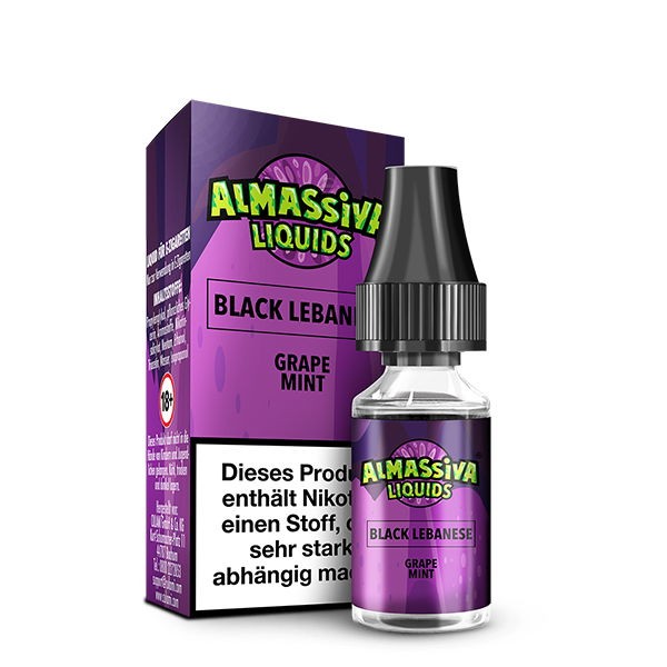 Black Lebanese Nikotinsalz Liquid Al Massiva Verpackung