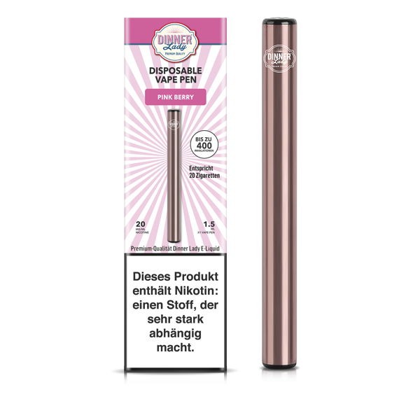 Dinner Lady Disposable Vape Pen Pink Berry