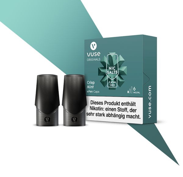 Crisp Mint Nic Salts Caps Vuse ePen 6 mg