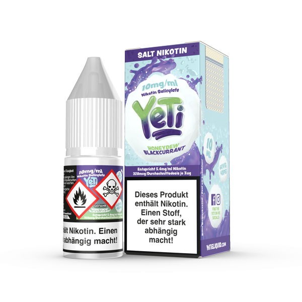 Honeydew Blackcurrant Nikotinsalz Liquid Yeti 10 mg/ml