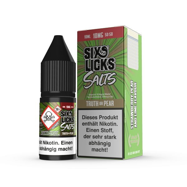 Truth or Pear Nikotinsalz Liquid Six Licks 10 mg/ml