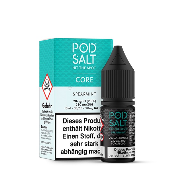 Spearmint Nikotinsalz Liquid Pod Salt Verpackung