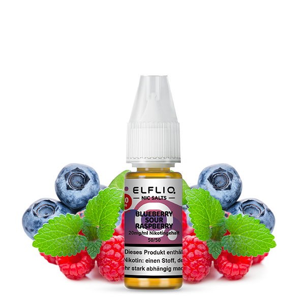 Blueberry Sour Raspberry Nikotinsalz Liquid Elfliq by Elfbar 20 mg/ml Geschmack
