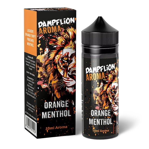 Orange Menthol Longfill Aroma Dampflion Intense Flasche