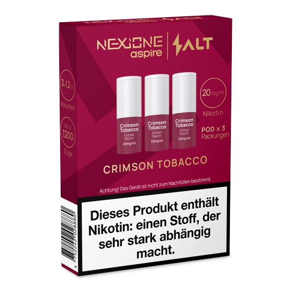 Crimson Tobacco Prefilled Ersatz Pod NEXIONE Salt