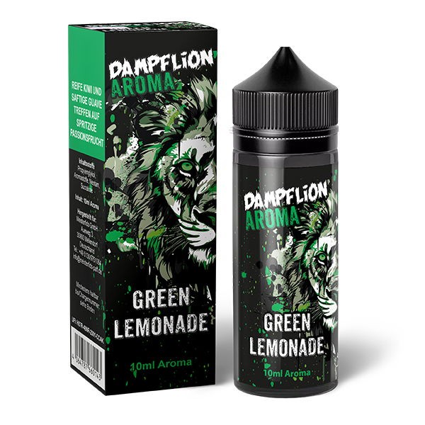 Green Lemonade Longfill Aroma Dampflion Intense Flasche