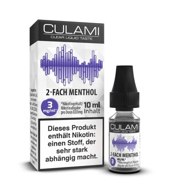 2-Fach Menthol Liquid Culami 3 mg/ml