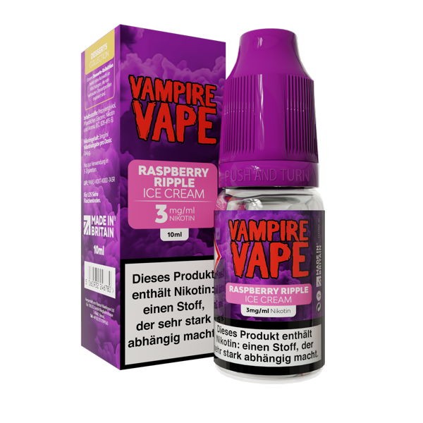 Raspberry Ripple Ice Cream Liquid Vampire Vape 3 mg/ml