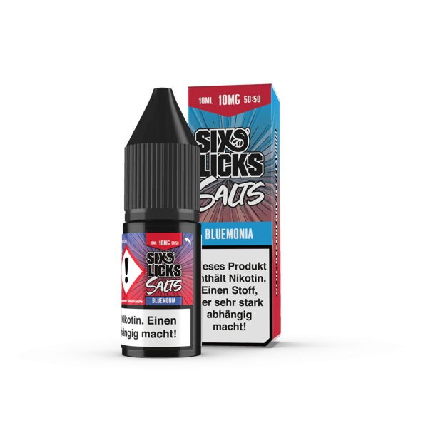 Bluemonia Nikotinsalz Liquid Six Licks