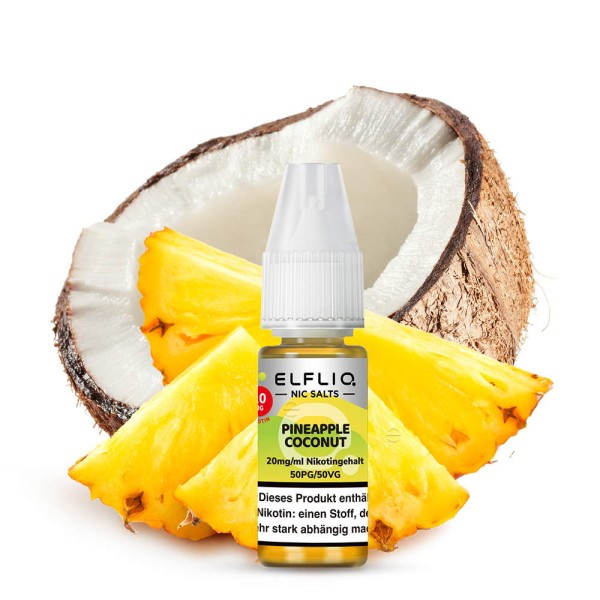 Pineapple Coconut Nikotinsalz Liquid Elfliq by Elfbar 20 mg/ml Geschmack