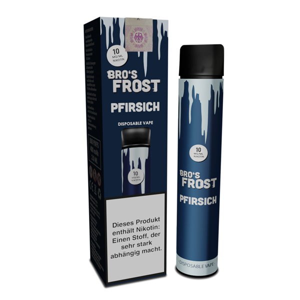 The Bro's Frost Einweg E-Zigarette Pfirsich 10 mg/ml Nikotin