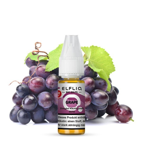Grape Nikotinsalz Liquid Elfliq by Elfbar 10 mg/ml Geschmack