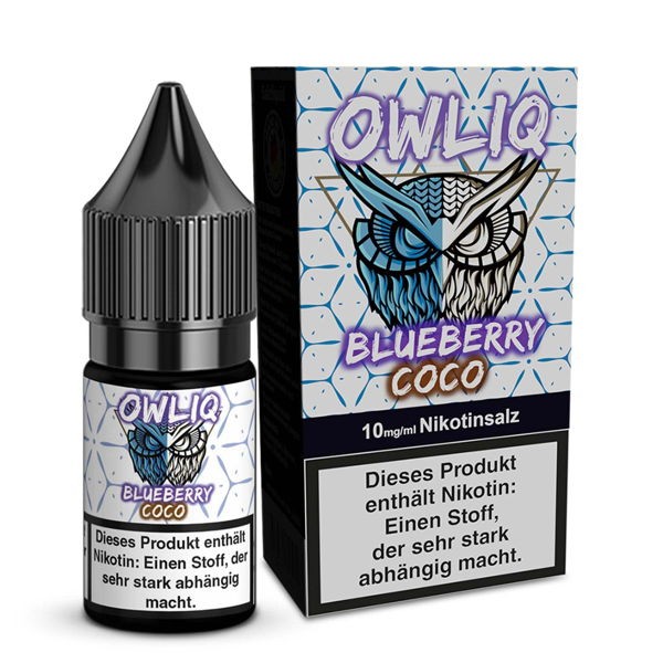 Blueberry Coco Nikotinsalz Liquid OWLIQ 10ml 10mg/ml