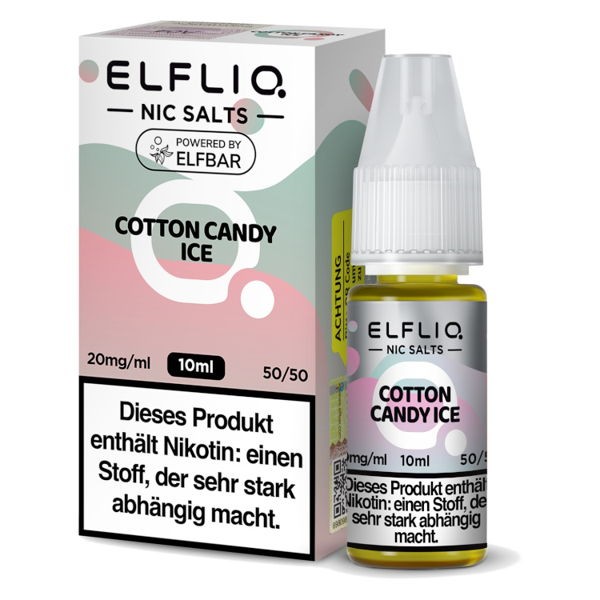 Cotton Candy Ice Nikotinsalz Liquid Elfliq by Elfbar