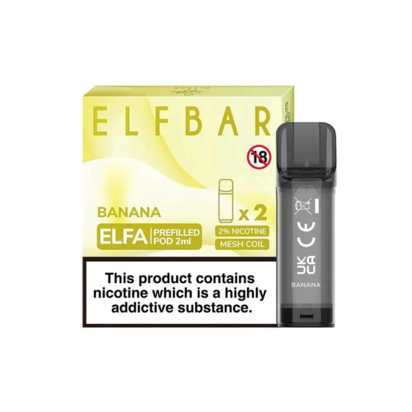Elf Bar ELFA Prefilled Ersatz Pod Banana