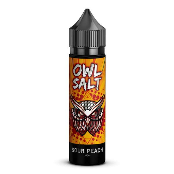 Sour Peach Longfill Aroma OWL Salt Flasche