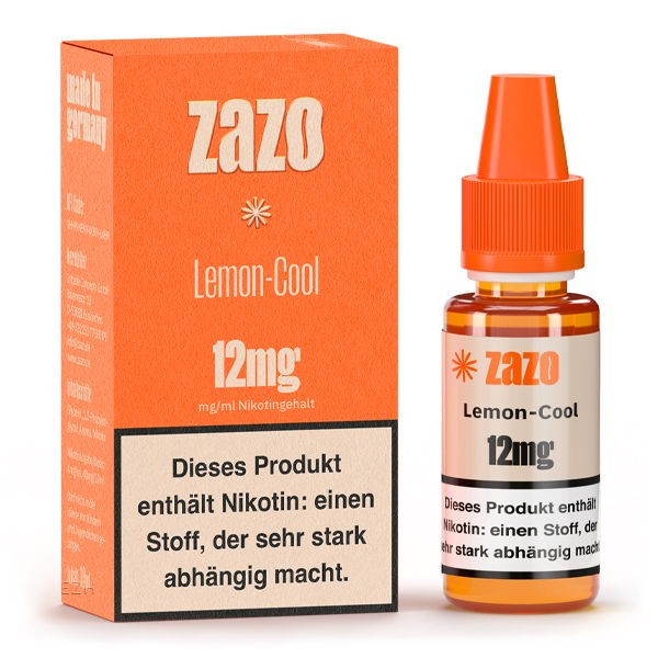 Lemon Cool Liquid Zazo 12 mg/ml Verpackung