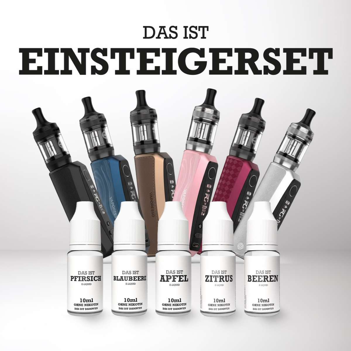 Einsteigerset E-Zigarette & Liquid