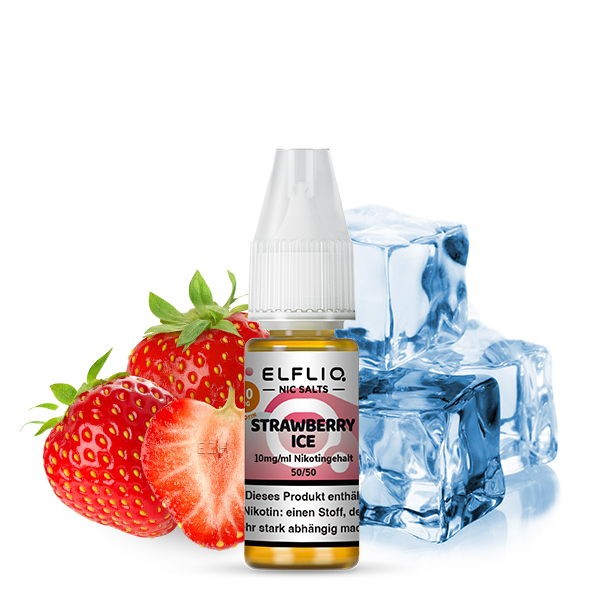 Strawberry Ice Nikotinsalz Liquid Elfliq by Elfbar 10 mg/ml Geschmack