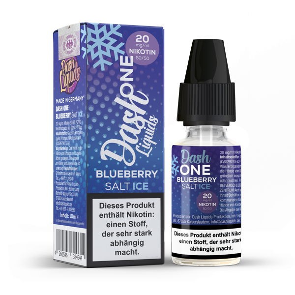 Blueberry Ice Nikotinsalz Liquid Dash One 10 oder 20 mg/ml Nikotin