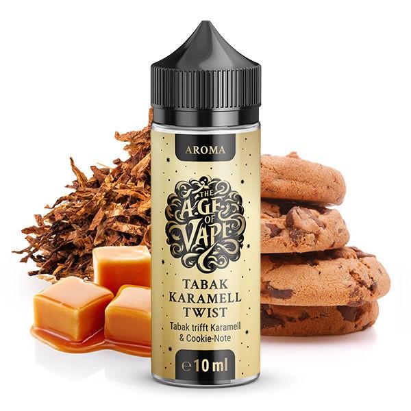 Tabak Karamell Twist Longfill Aroma The Age of Vape Geschmack